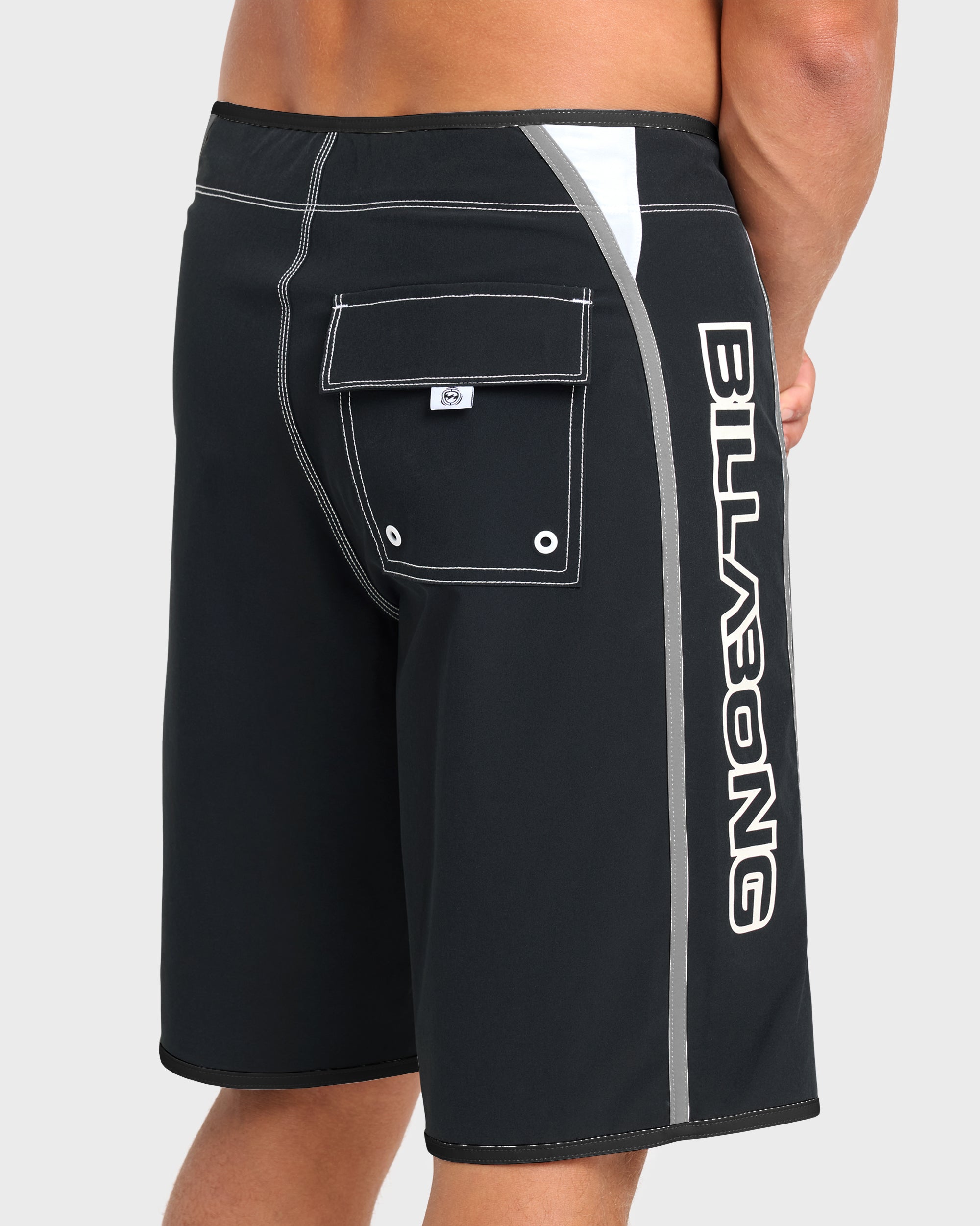 Dbah Bio Wave Pro 21 Boardshorts - Black/White - Black/White - Image 5