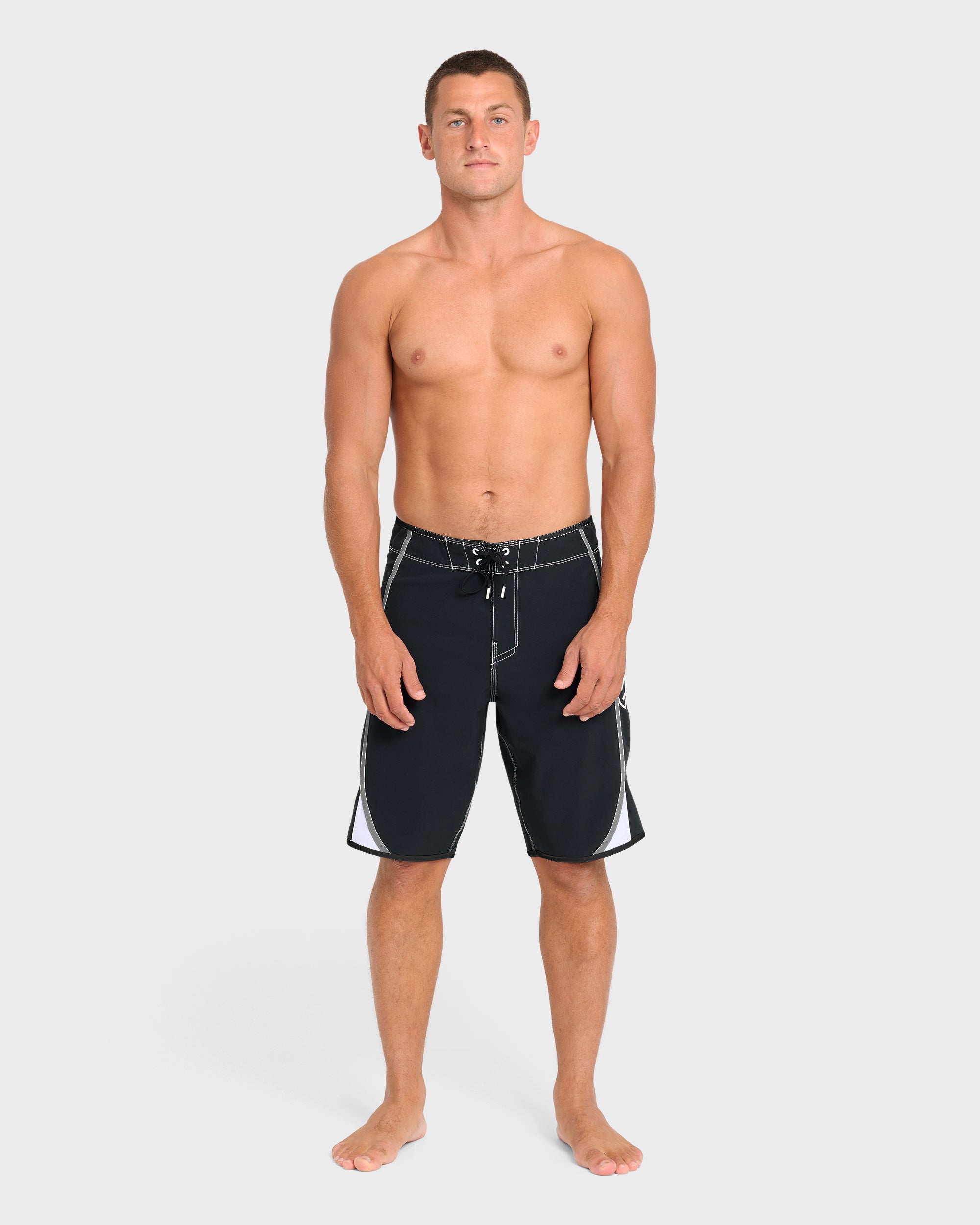 Dbah Bio Wave Pro 21 Boardshorts - Black/White - Black/White - Image 4