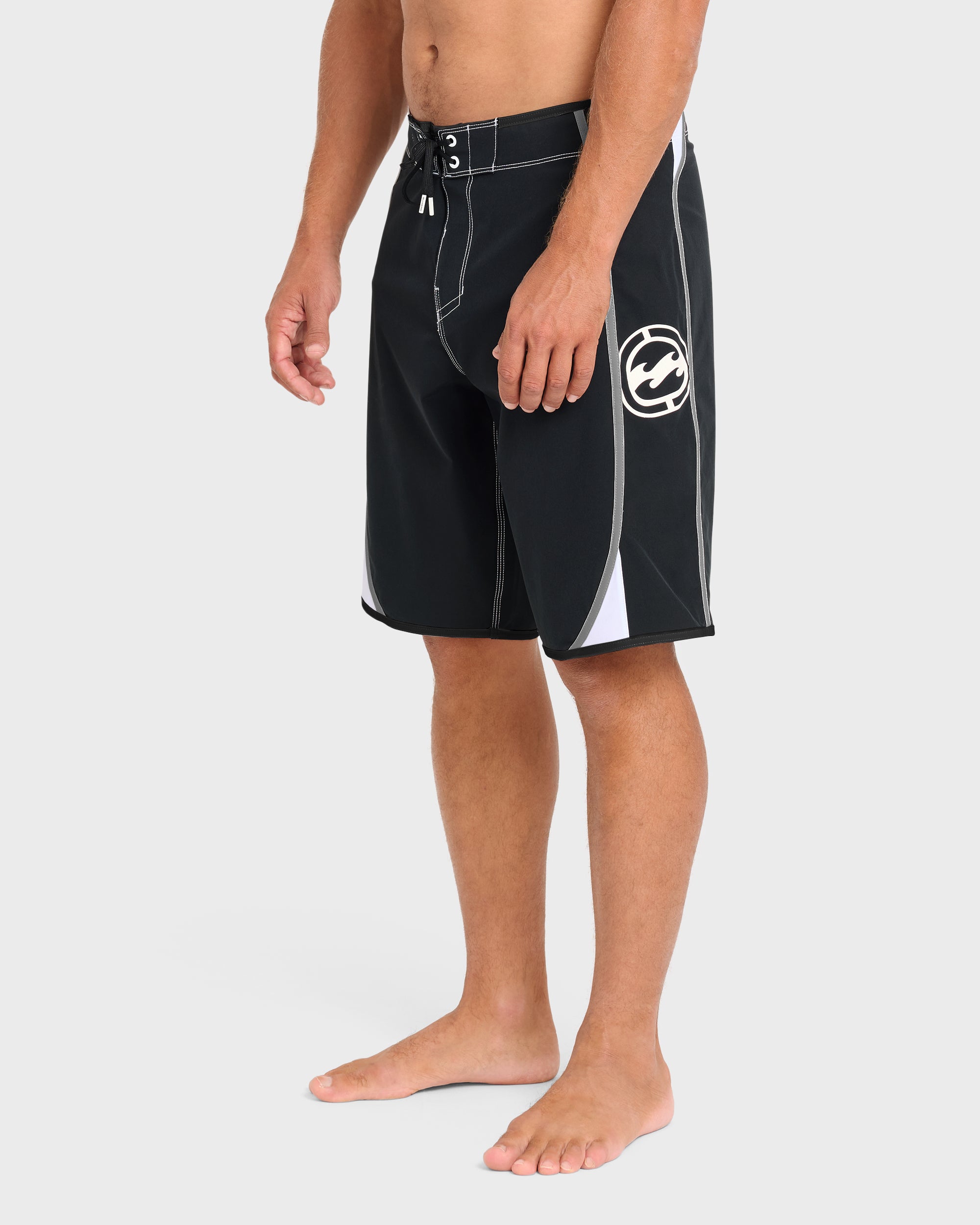 Dbah Bio Wave Pro 21 Boardshorts - Black/White - Black/White - Image 3
