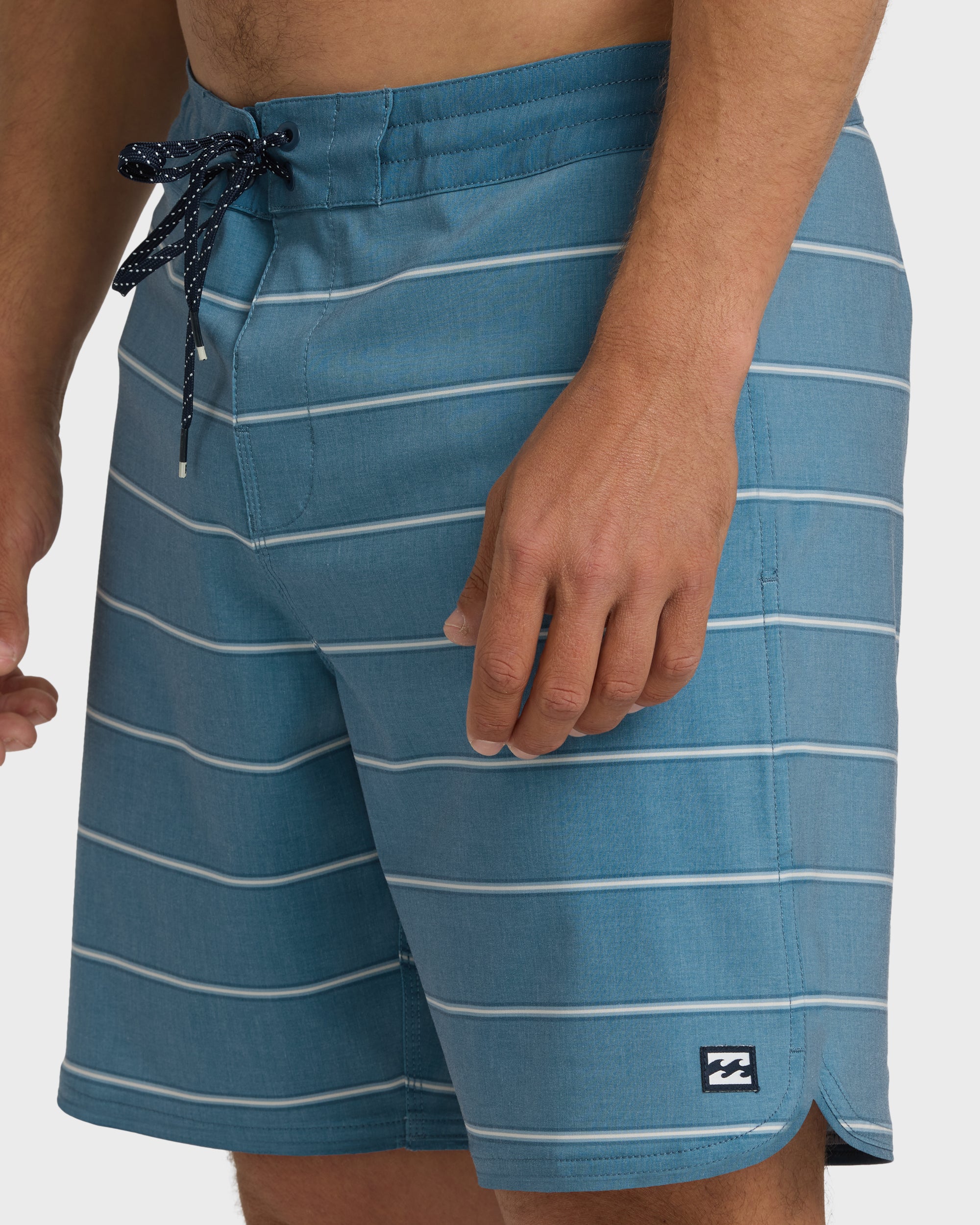 73 Lo Tide 18 Boardshorts - Real Teal Stripe - Real Teal - Image 5