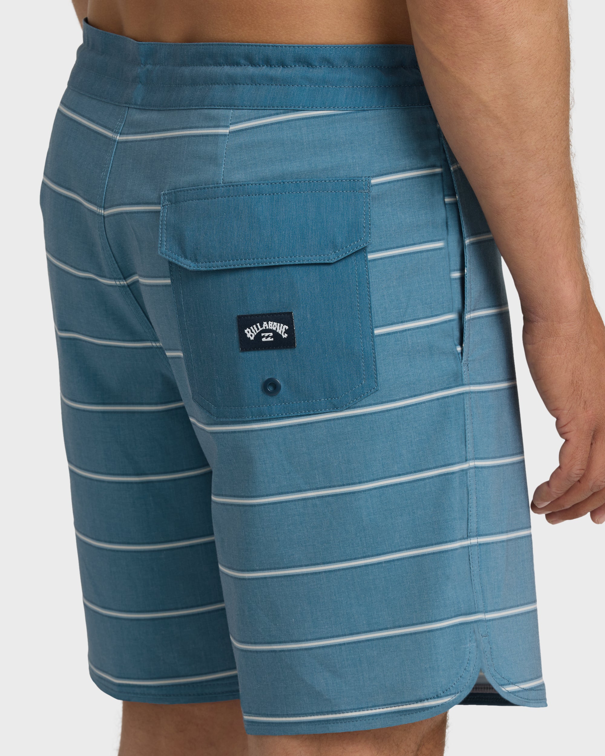 73 Lo Tide 18 Boardshorts - Real Teal Stripe - Real Teal - Image 6