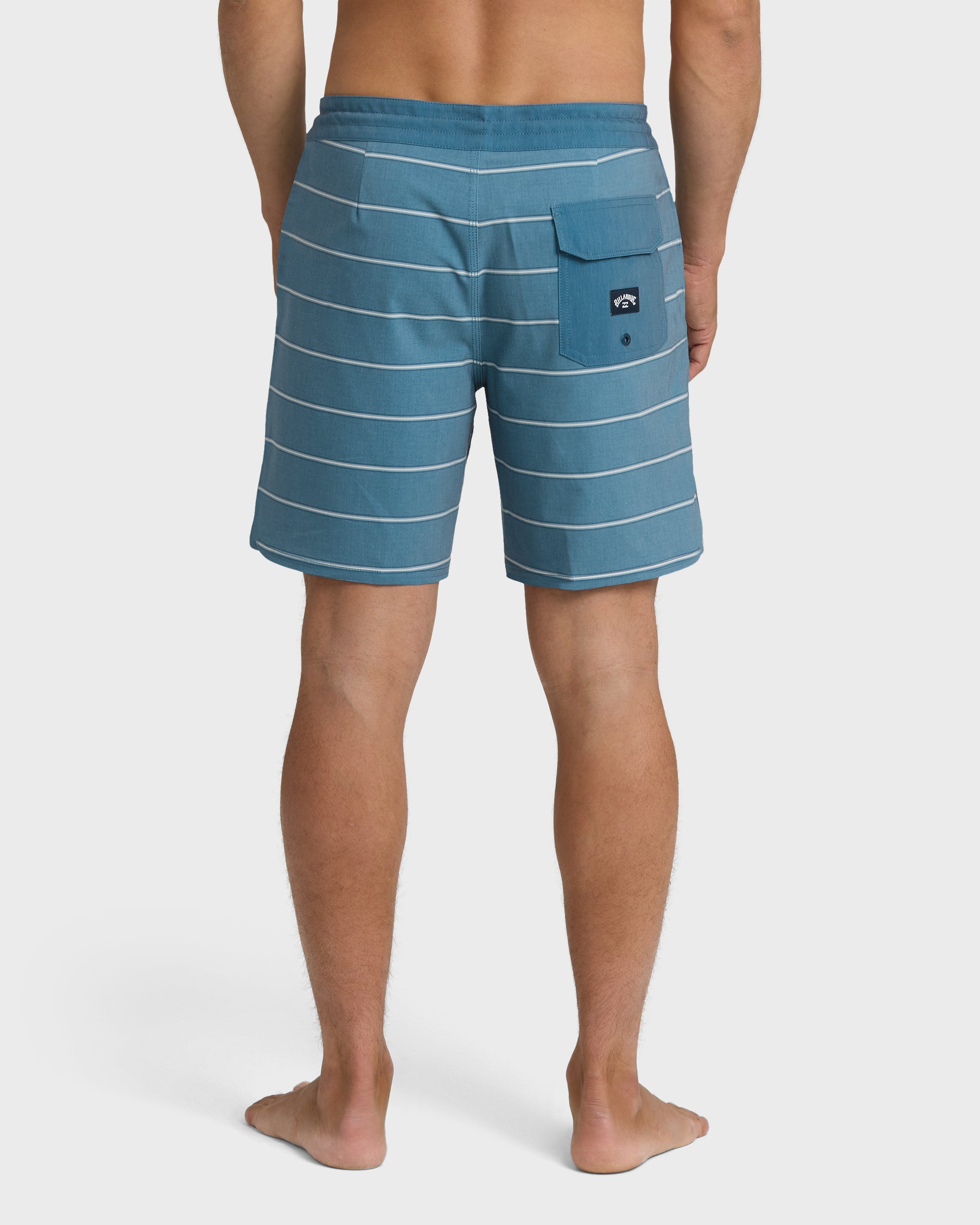 73 Lo Tide 18 Boardshorts - Real Teal Stripe - Real Teal - Image 2