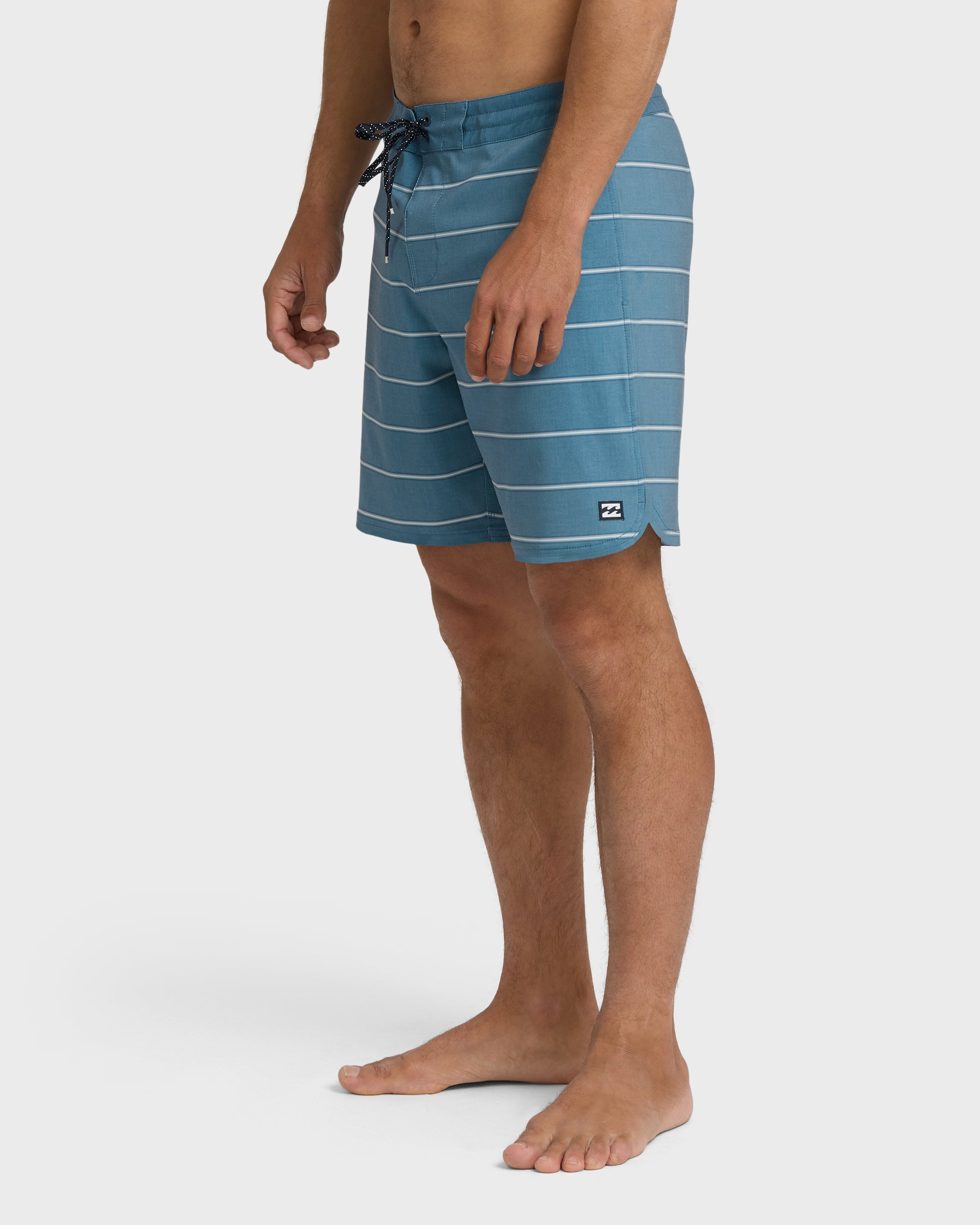 73 Lo Tide 18 Boardshorts - Real Teal Stripe - Real Teal - Image 3