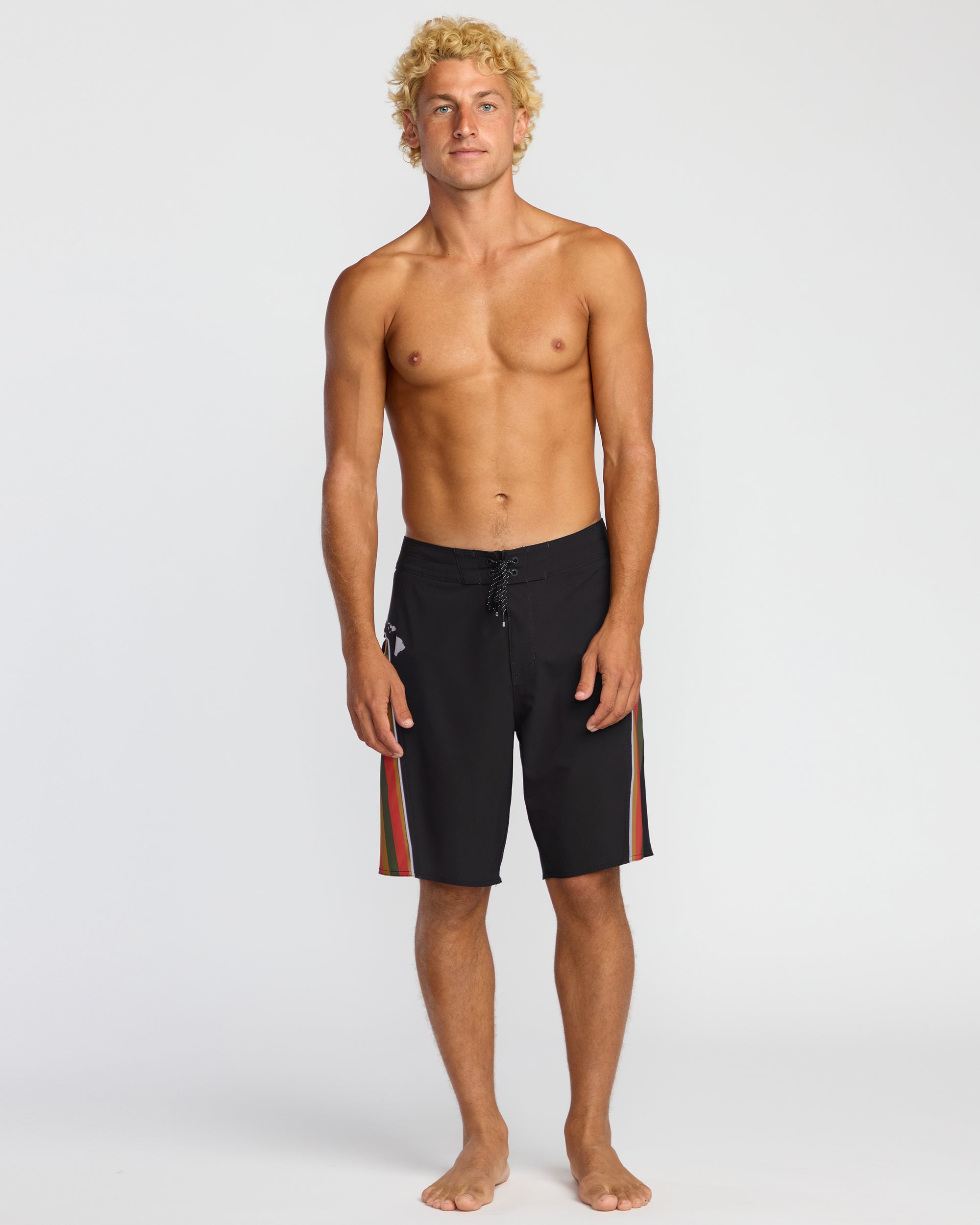 Straddie Pro Hi 20 Boardshorts - Rasta - Image 5