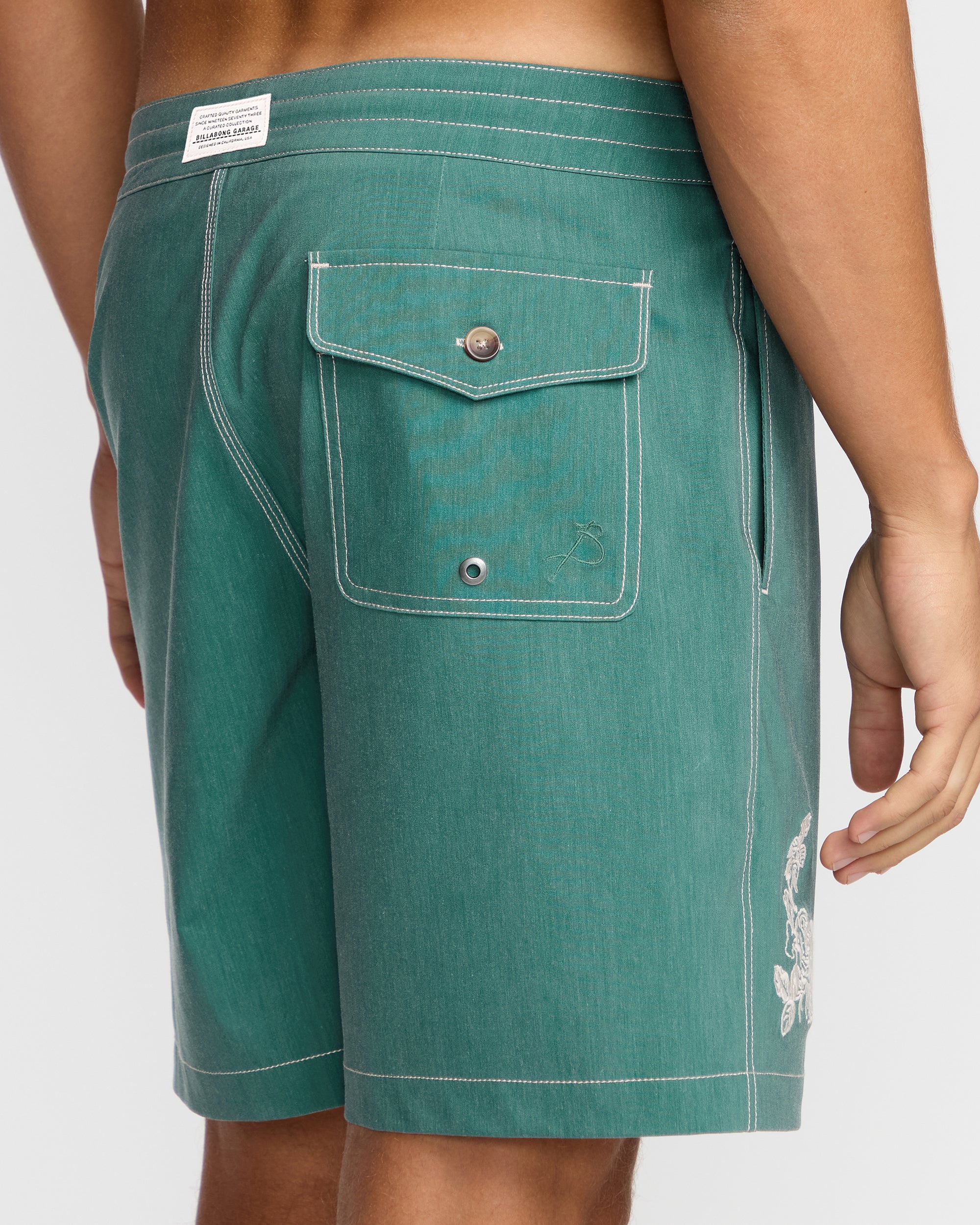 Austin Garage Lo Tides 19 Boardshorts - Teal - Image 10