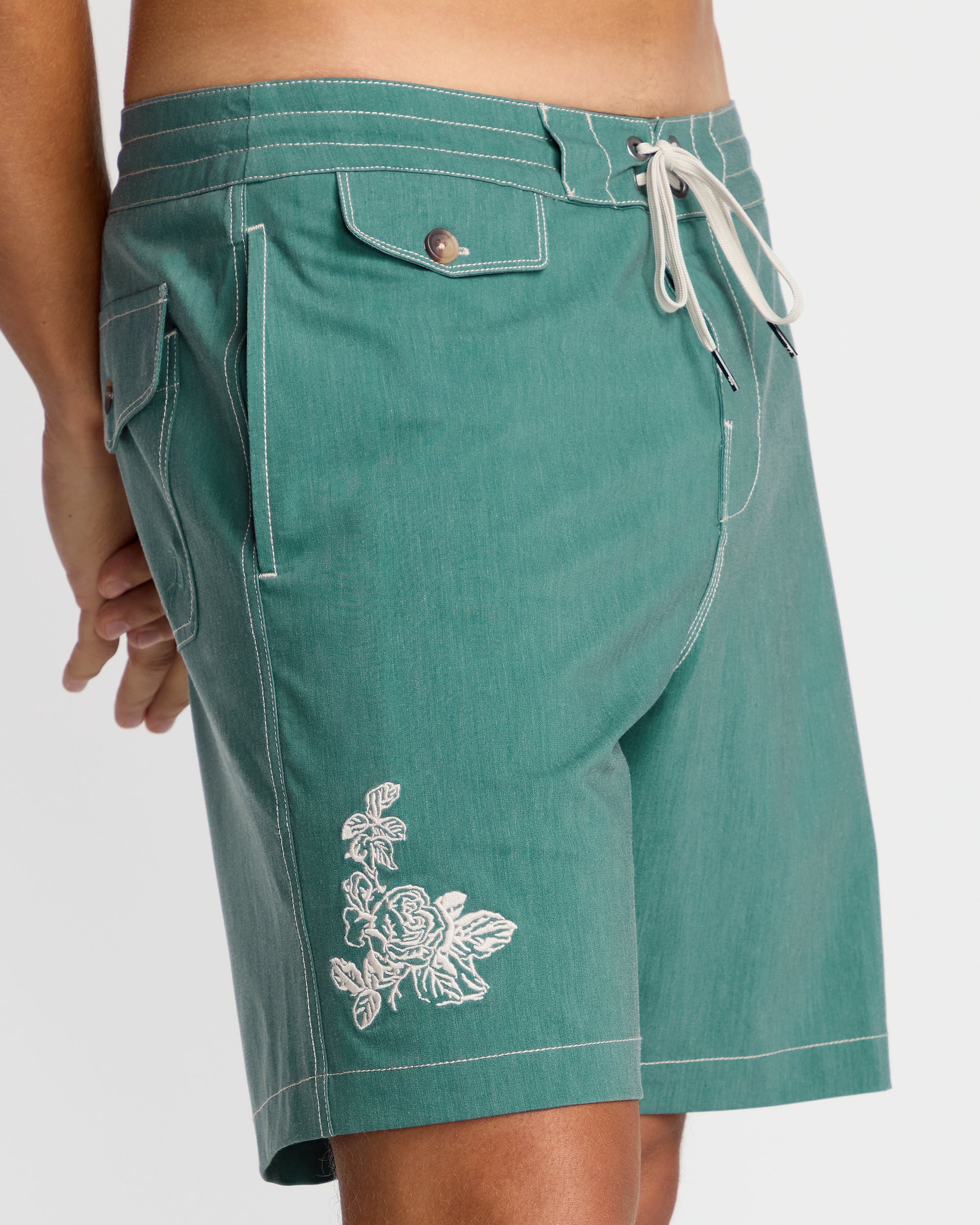 Austin Garage Lo Tides 19 Boardshorts - Teal - Image 11