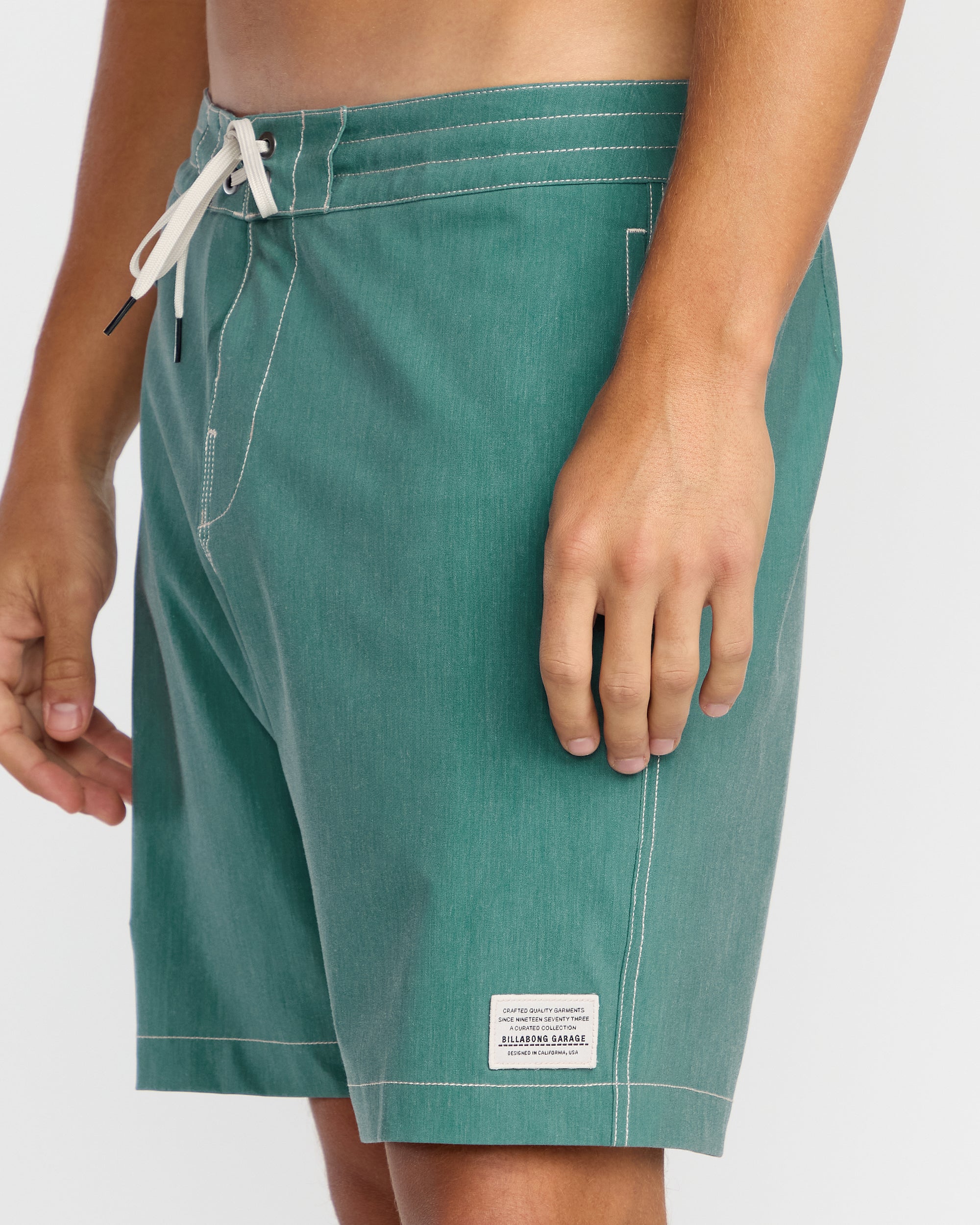 Austin Garage Lo Tides 19 Boardshorts - Teal - Image 12