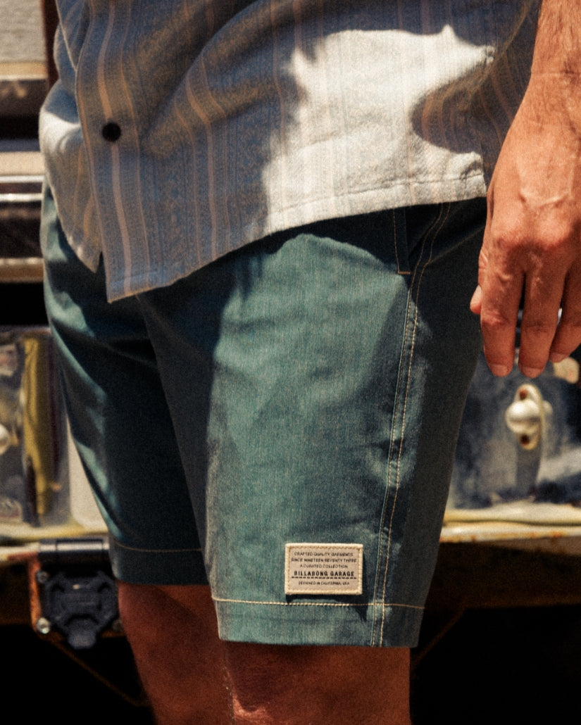 Austin Garage Lo Tides 19 Boardshorts - Teal - Image 6