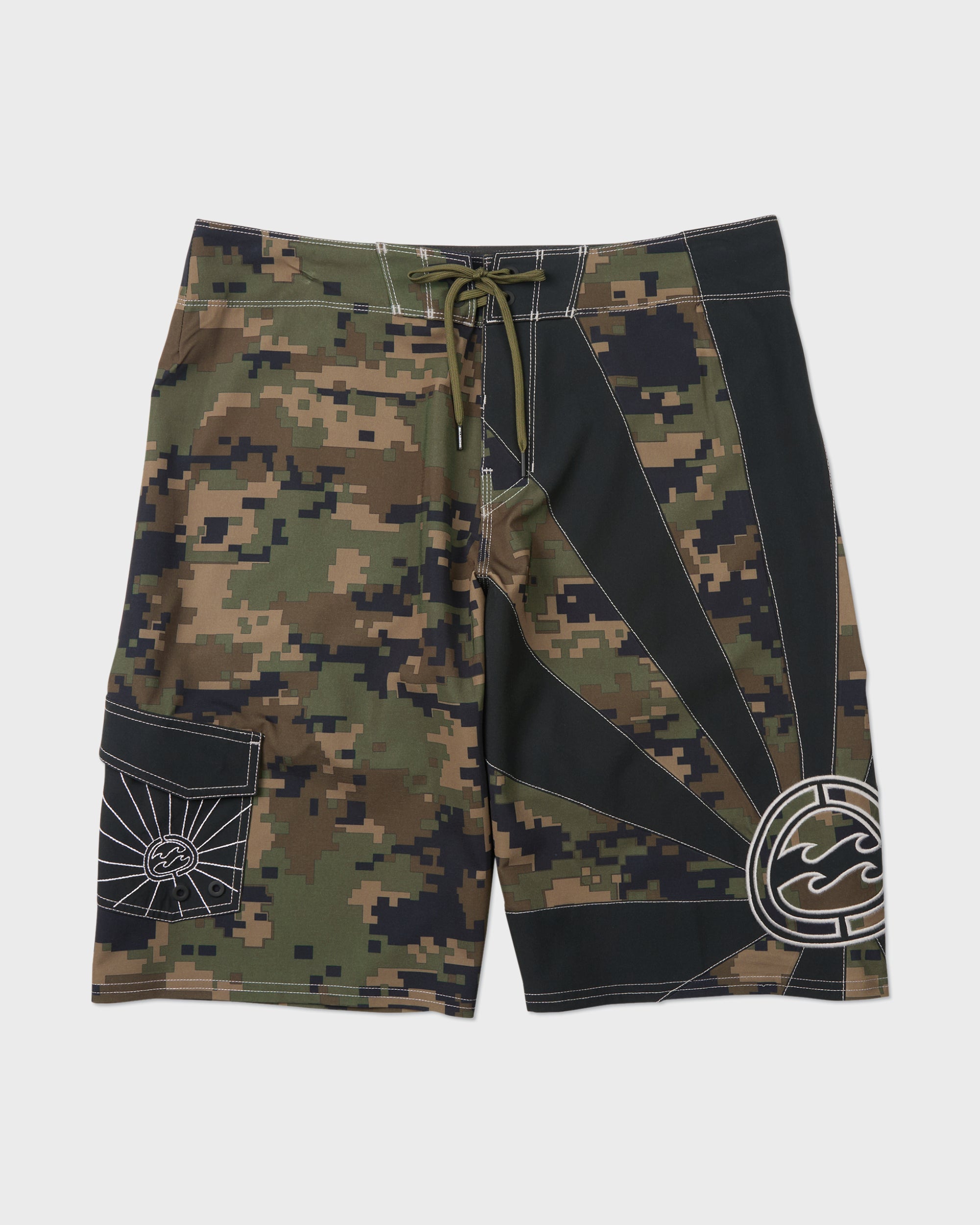 A.I. Rising Sun Pro Boardshorts - Dark Olive - Image 2