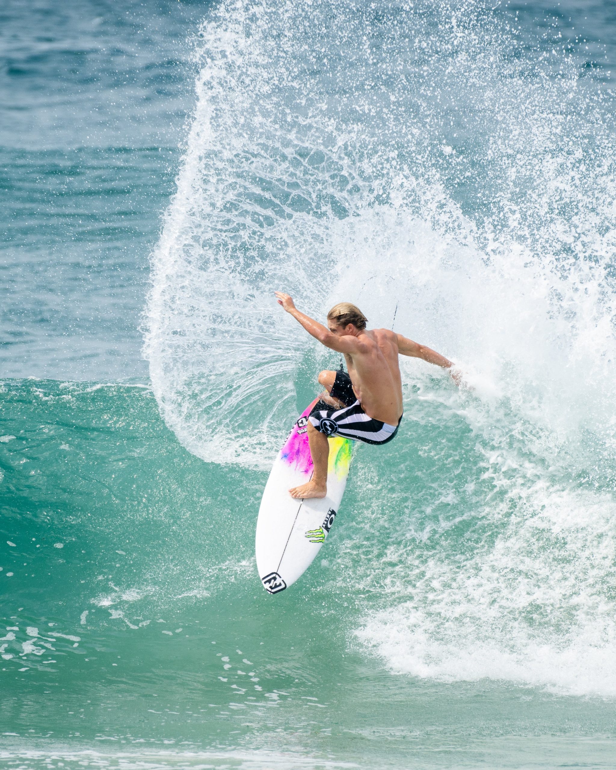 A.I. Rising Sun Pro Boardshorts - Black/White - Image 6